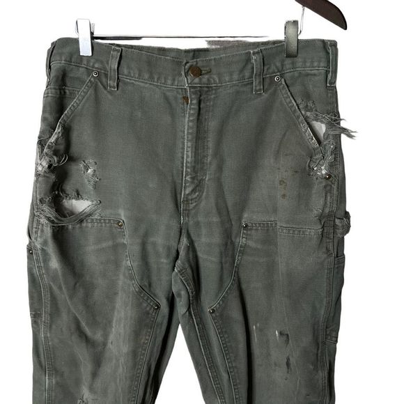 Carhartt MOS Double Knee Dungaree Fit Pants 34X32 - Picture 2 of 7